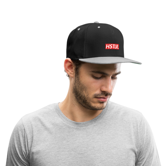 HSTLR. CONTRAST SNAPBACK CAP - black/grey